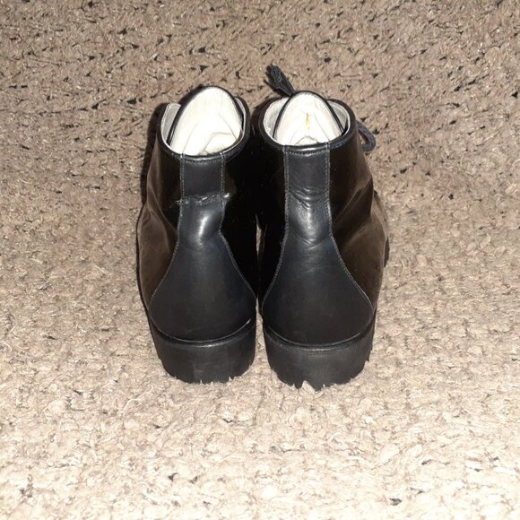 BALLY MALWA-VTG Black Patent/Regular Leather Bootie-Sz 4.5 E (UK)-6 US-Excellent - Picture 7 of 9